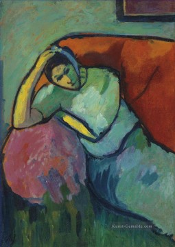 Expressionismus Werke - Sitzende Frau Alexej von Jawlensky Expressionismus
